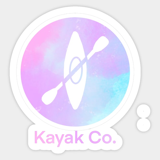 Watercolor Kayak Sticker by MillerDesigns